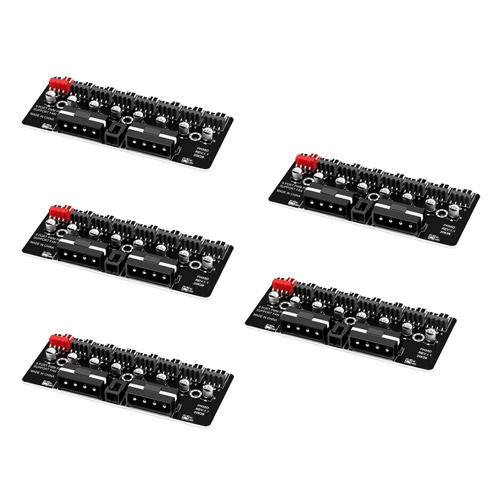 

Устройство управления вентилятором ШИМ, контроллер ступицы вентилятора ШИМ, 8 портов, 12 В, 4-контактный интерфейс для настольного компьютера