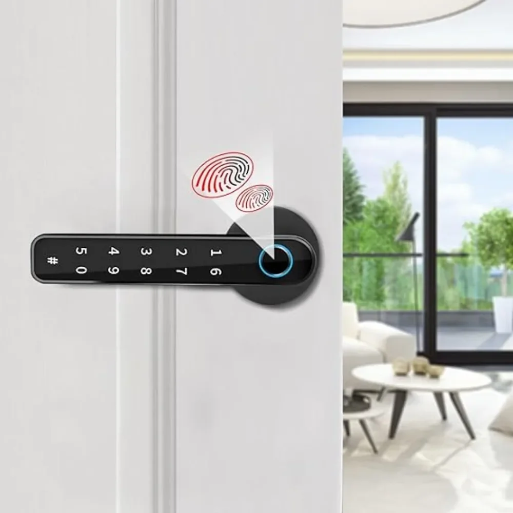 Fingerprint Digital Lock Smartphone Bluetooth Access Biometric Identification Smart Door Lock Control Home Office Security Tools