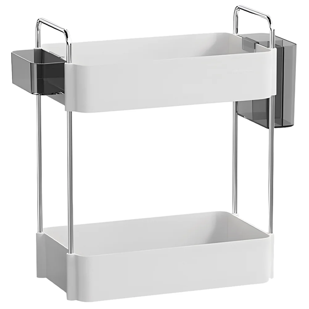 

Bathroom Shelf Makeup Organizer Storage Stand Tray Rack Corner Vanity 2 Tier Layer Kitchen Countertop