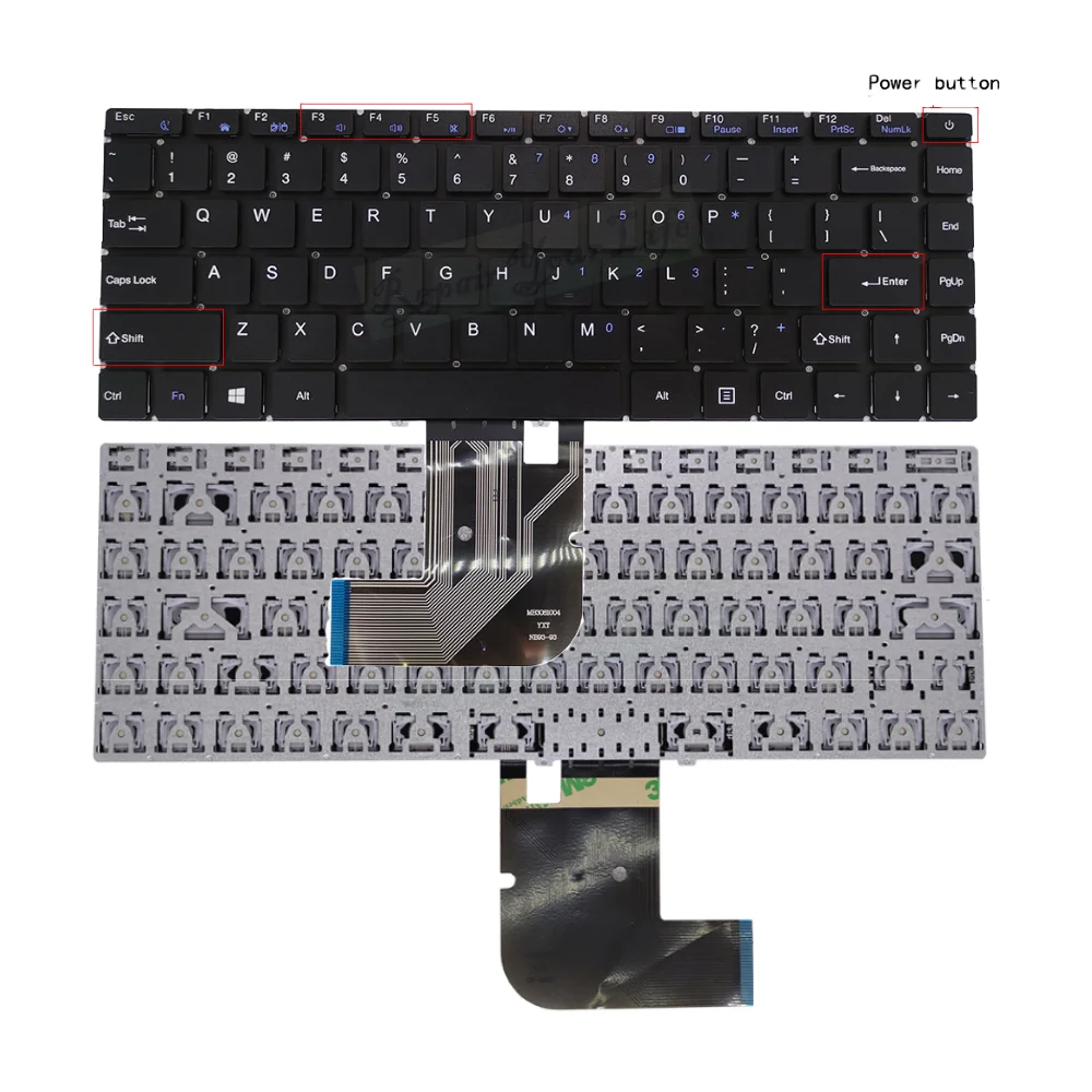 Inglês Teclado para Notebook para Chuwi 14 Pro Cwi529 Cwi547 Cwi528 133 Yxt-nb9359 Mb3008002 Mb3081004 Yxt-nb93-93 Mb3081001 Novo us - Imagem 5