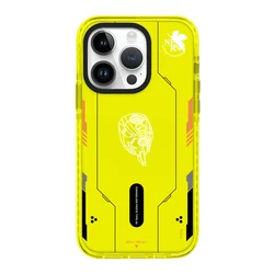 Evangelion Anime Shockproof Silicone Phone Case - All - Inclusive Fashionable Protective Cover - iPhone 14 Pro Max (Evangelion C)