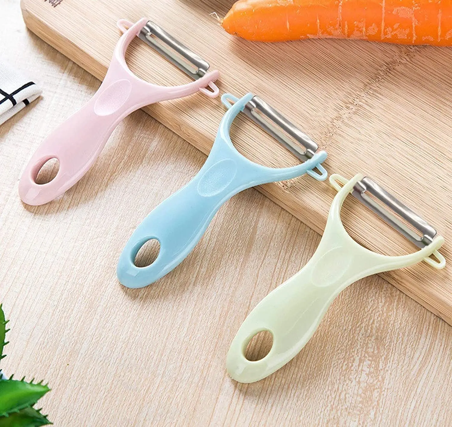 Éplucheur à Légumes Et Fruits Xiaocai, Lot De 2, Acier Inoxydable, Poignée Ergonomique, Neuf
