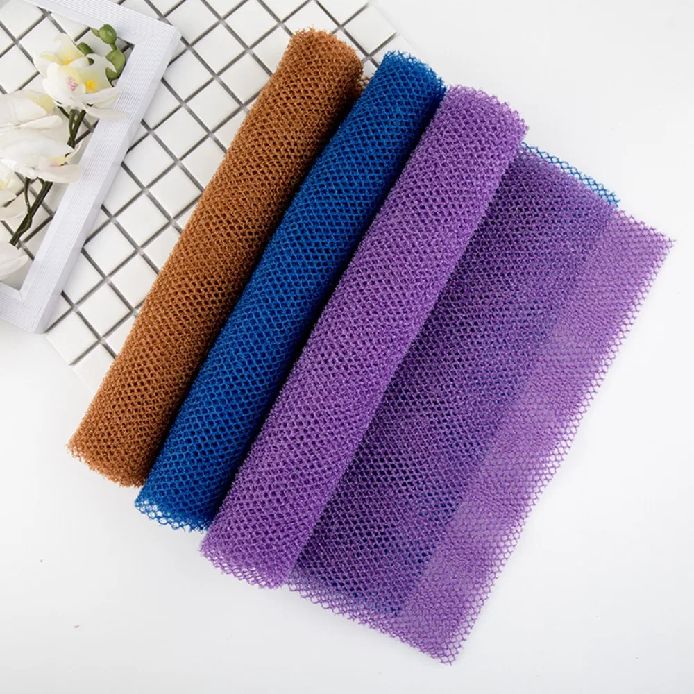 Exfoliating Scrubber Exfoliating Mesh African Exfoliating Net Sponge Long Strip Skin Smoother African Net Long Smooth Skin Back Scrubber