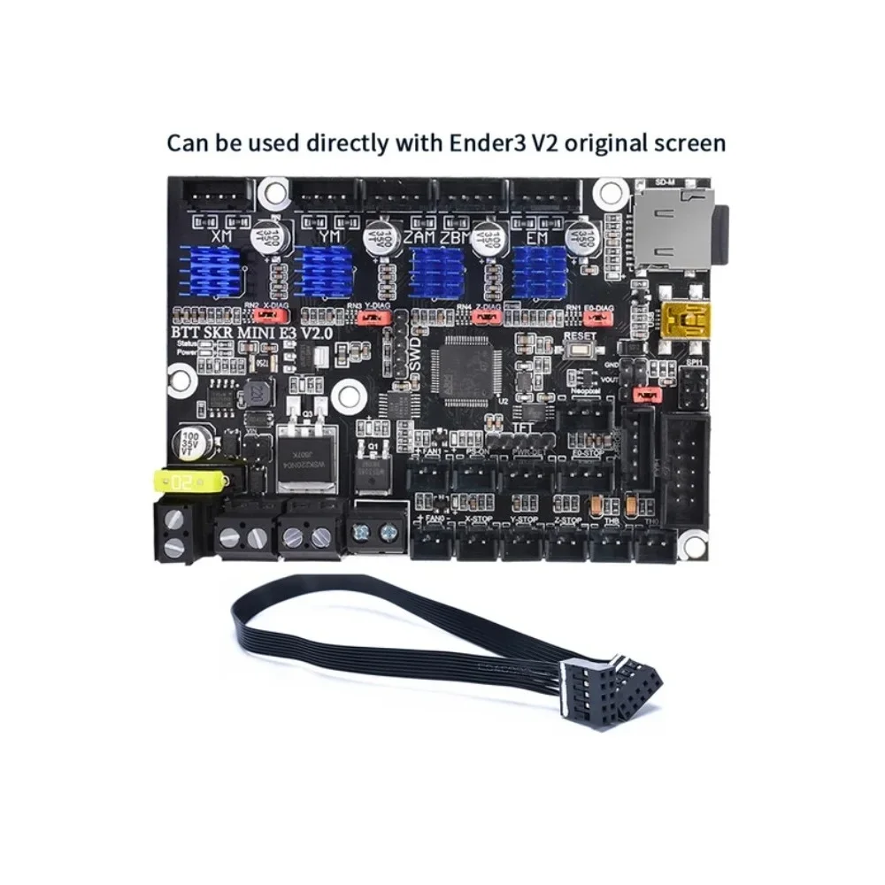 BIGTREETECH BTT SKR 미니 E3 V2.0 제어 보드, 32 비트, TMC2209 3D 프린터 부품 마더보드, Ender3 업그레이드 SKR V1.4 터보용