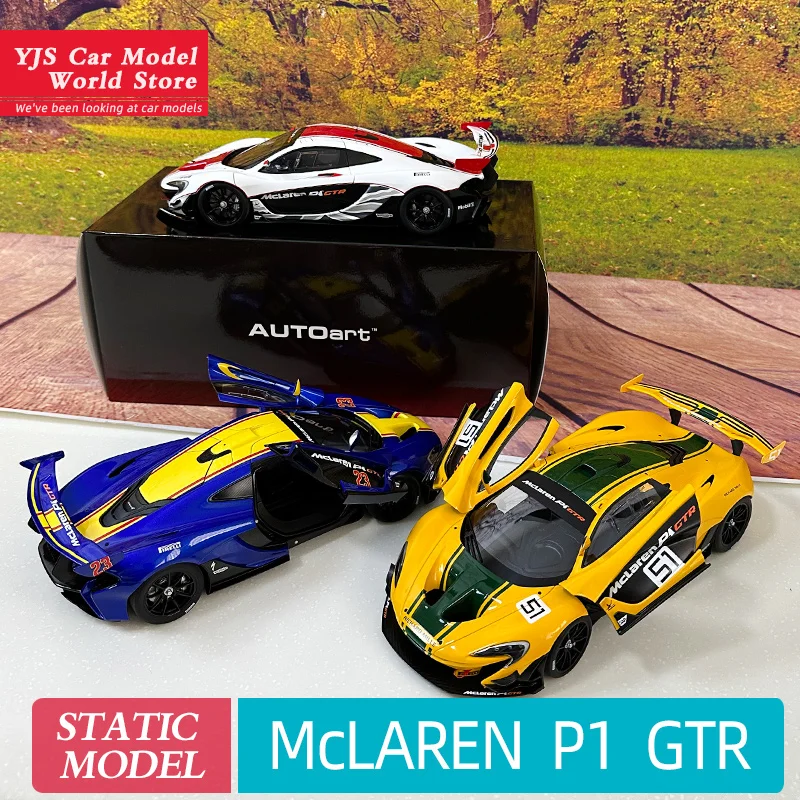 Miniature AUTOart 1/18 McLaren P1 GTR - Blanc/rouge, édition Rare (Japon)