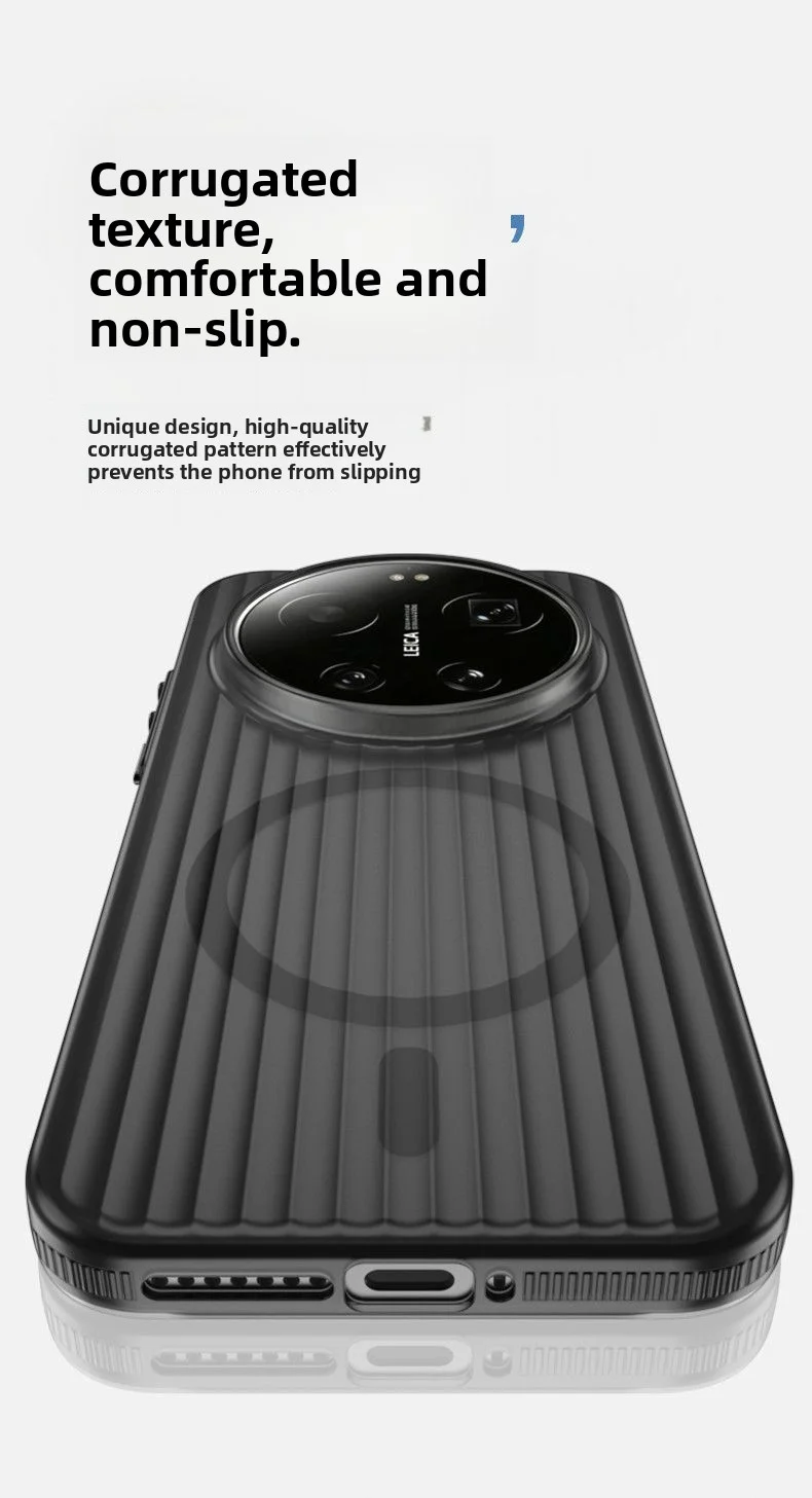 Xiaomi Transparent Magnetic Anti-Slip Protective Back Cover - Hard PC Case