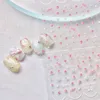 1pc 3D Thin Wild Pink Small Flowers Nail Art Stickers Self Adhesive Decals Manicure Accessories MS637 3