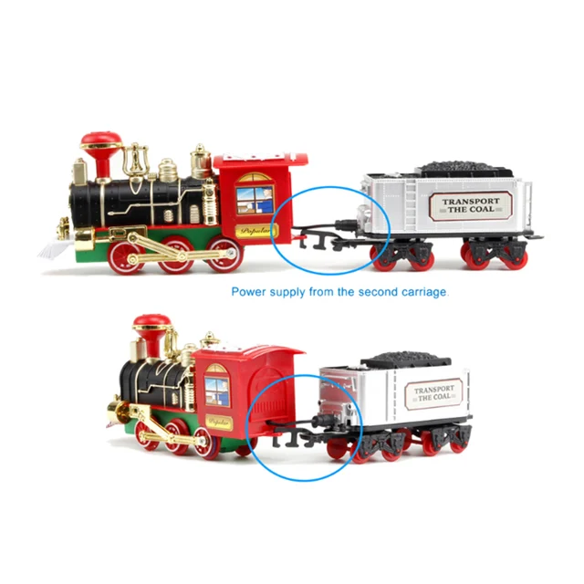 Toy Train Set With Lights And Sounds ,Christmas Train Set,Round Shape Railway Tracks For Around The Christmas Tree Battery Opera 2