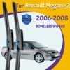Wiper Blades For Renault Megane 2 2006-2008 Front  Windshield Clean Window Windscreen Auto Parts Car Rain Brushes 24''+18'' 1