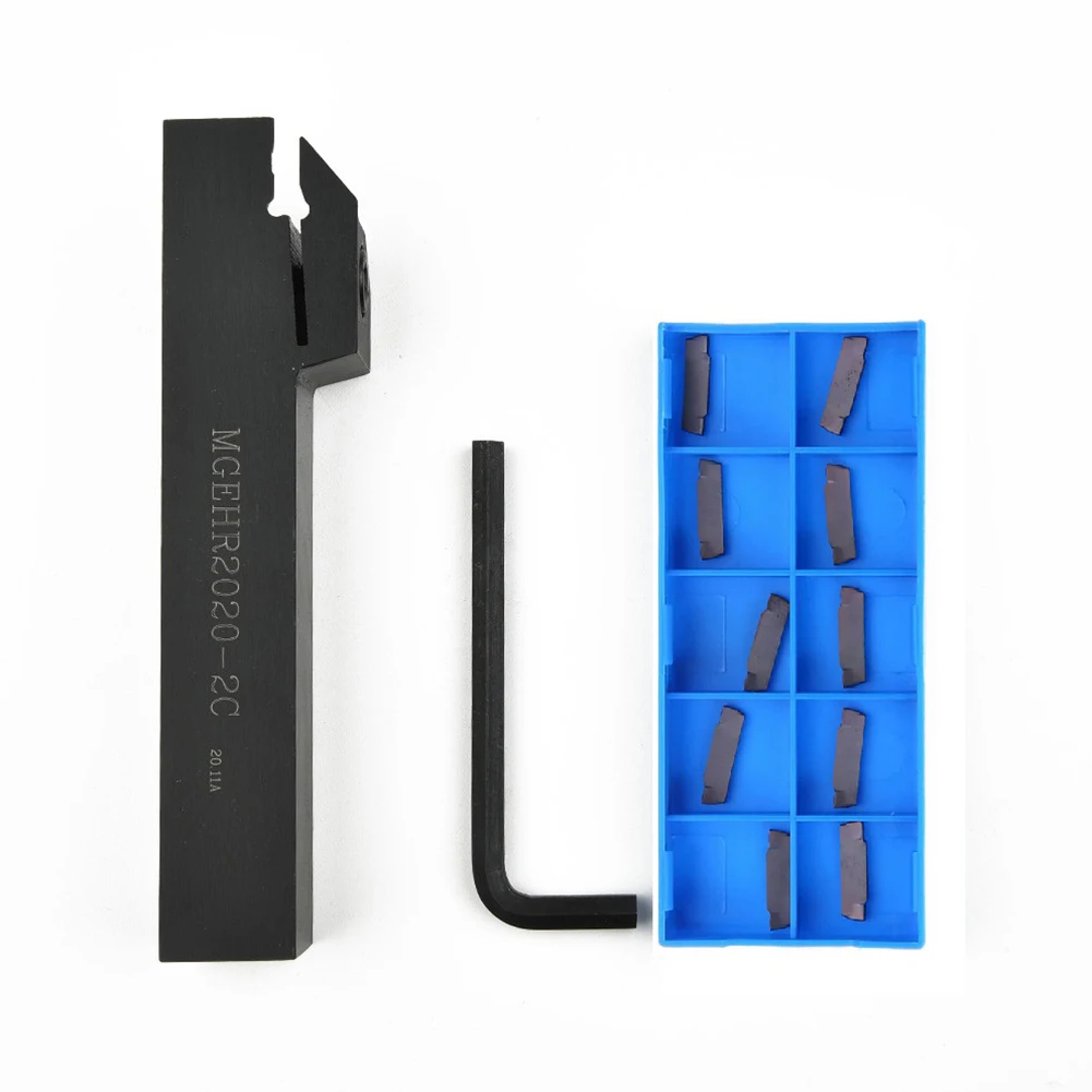

MGEHR2020-2 Lathe Turning Tool Holder 20x125mm Boring Bar 10pcs MGMN200-G NC3020 Inserts For Metalworking Turning Tool Parts