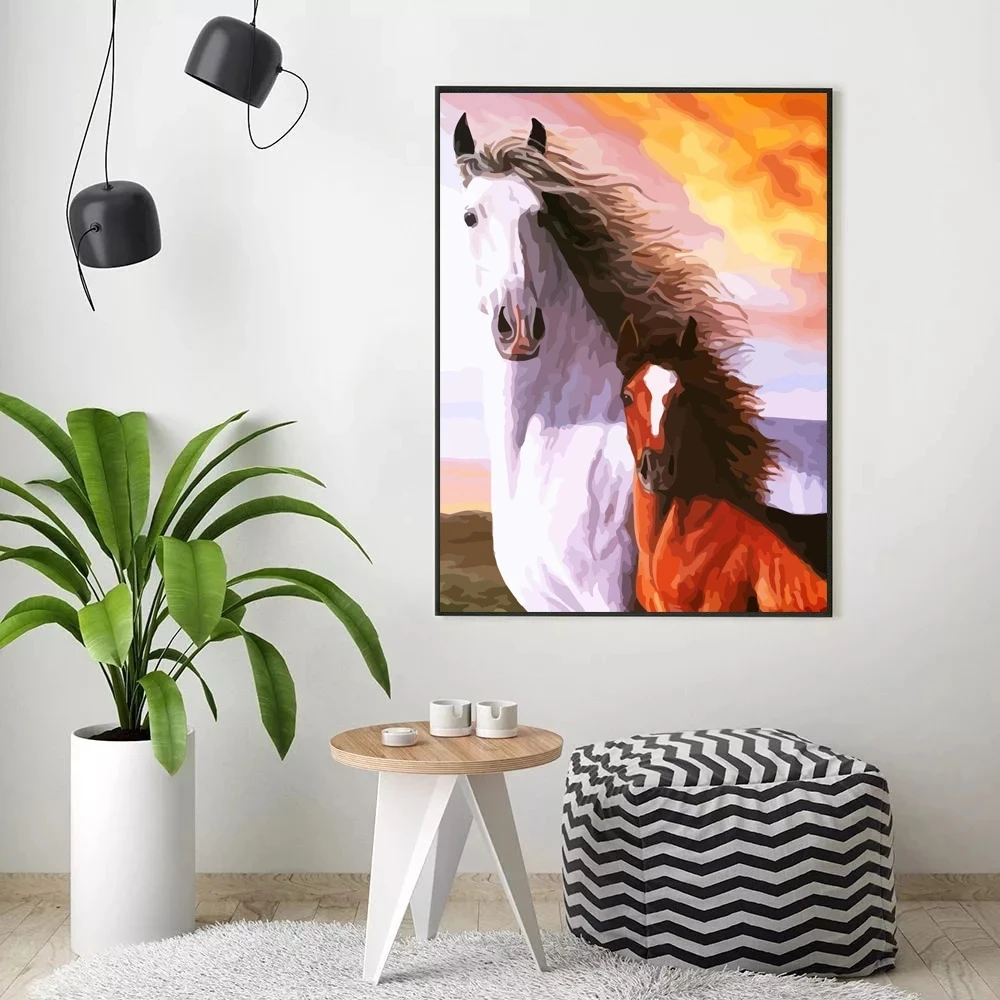 DIY Diamond Painting Horse Facet Art Bead Picture Kit