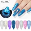 MIZHSE 10ml 9D Cat Magnetic Thread Shell Temperature Change Gel Nail Polish Glitter Pearl Effect UV Gel Polish Base Top Coat 1