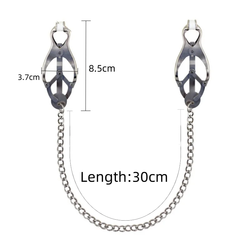 Women Exotic Accessories Fetish Bondage Metal Breast Clips Steel Clover Nipple Clamps Bdsm Adult Games Sex Toys Erotic Goods
