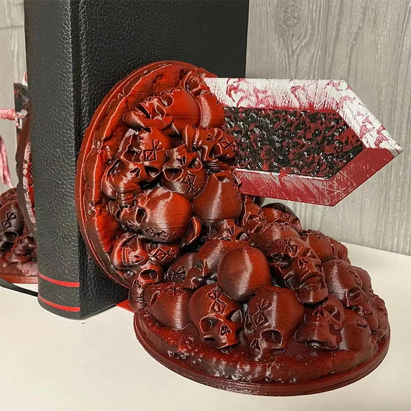 Berserk Bookends Bookends Ornament Dragon Slaying Knife Bookstop Resin Non-Slip Suitable For Reading Desk Home Decoration Gifts