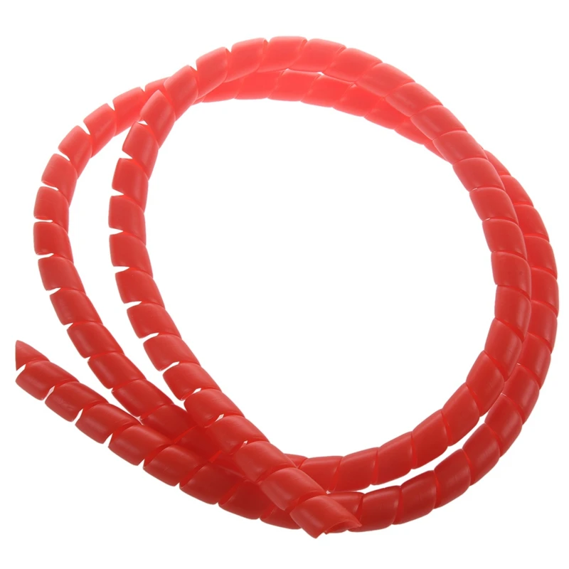 3X Protector de tubo de cambio de Color en espiral de línea de Scooter, tubos de bobinado de 1M de longitud para Xiaomi M365 Pro, accesorios rojo