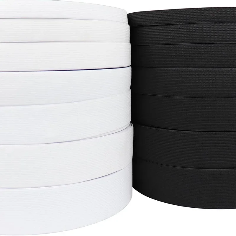 5m Flat Elastic Rubber Band for Sewing Clothing Pants Stretch Belt DIY Sewing Fabric-width 3-60mm