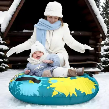Inflatable Snow Sled Heavy Duty Tube 1