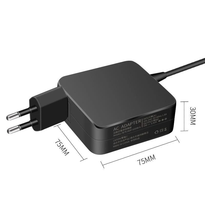 65W 19V 3.42A Laptop AC Adapter Charger with 4.0*1.35mm Connector