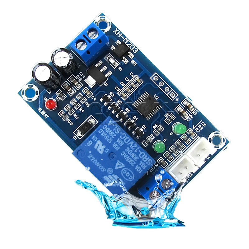 Fully Automatic Water Level Controller Pump Switch Module AC/DC 12V Relay Output