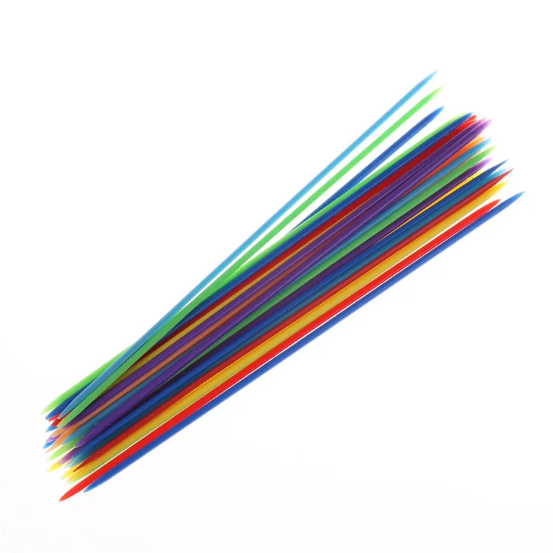 30pcs/set Classic Plastic Pick Up Sticks Set Traditional Game Toy Colorful Funny Children Useful Toy Easy Use Kids Toy Gifts 5