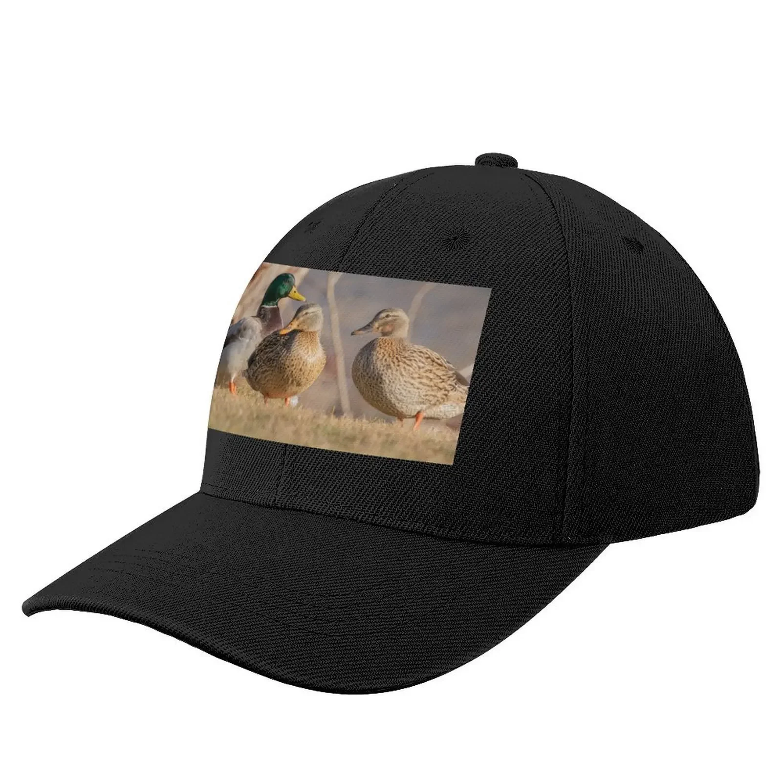 Three Mallard Ducks Baseball Cap black party Hat Snapback Cap Girl'S Hats Men's