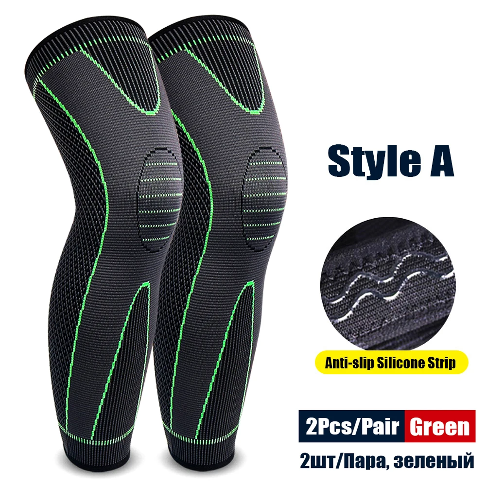 2PCS Full Leg Sleeves Compression Long Knee Sleeve Protector for Arthritis Varicose  Veins Swelling Basketball Cycling Football - AliExpress