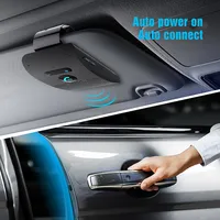 Bluetooth Speaker Handsfree Car Kit Sun Visor Clip Wireless Audio Receiver Speakerphone Loud Music Player Dual Microphone - Image 4