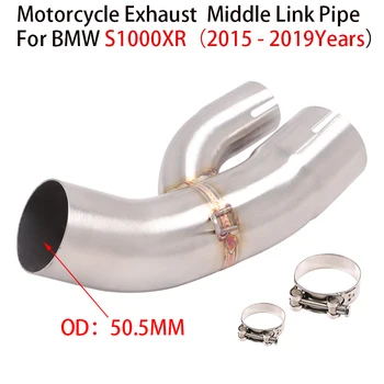 Slip-on For BMW S1000XR S1000 XR 2015 2016 2017 2018 2019 Motorcycle Exhaust Escape System Muffler Modified Middle Link Pipe