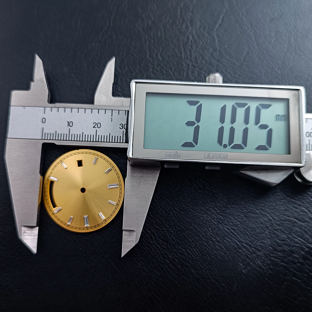 Premium 31mm Diameter Calendar Dial for Watch Accessories - Non-Luminous Finish