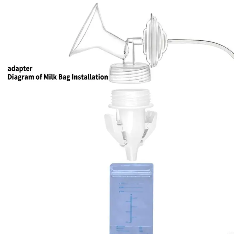 Practical Adapter Versatile Breastmilk Storage Bag Adapters Plastic for Spectra