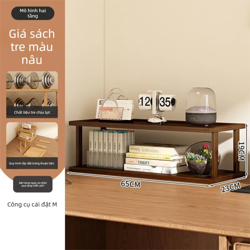 CHUJUN | Kệ Sách Để Bàn Đa Năng Nhiều Tầng Cho Bàn Học Và Bàn Làm Việc