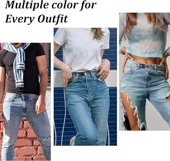 1/2/4PCS 바지 허리 버클 익스텐더 후크 스트레치 조정 버튼 바지 및 퀼팅 프로젝트를 위한 실용적인 바느질 용품