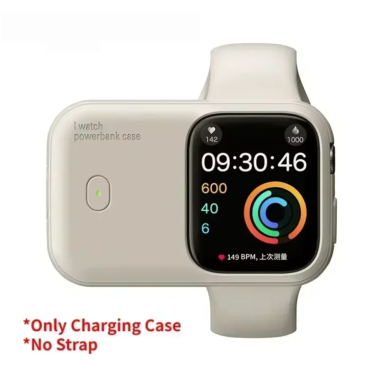 Power Bank Case for Apple Watch Charger 1200mAh Wireless Powerbank