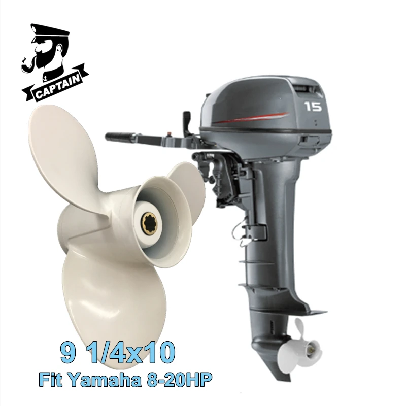 Captain Boat Marine Propeller 9 1/4x10 Fit Yamaha Outboard Engines 9.9HP 15HP 20HP Aluminum Yamaha Propeller 3 Blades 8 Splines captain outboard propeller 9 1 4x10 fit honda yamaha boat engines 8hp 9 9hp 15hp 20hp 8 splines 4 blades винт лодочного мотора