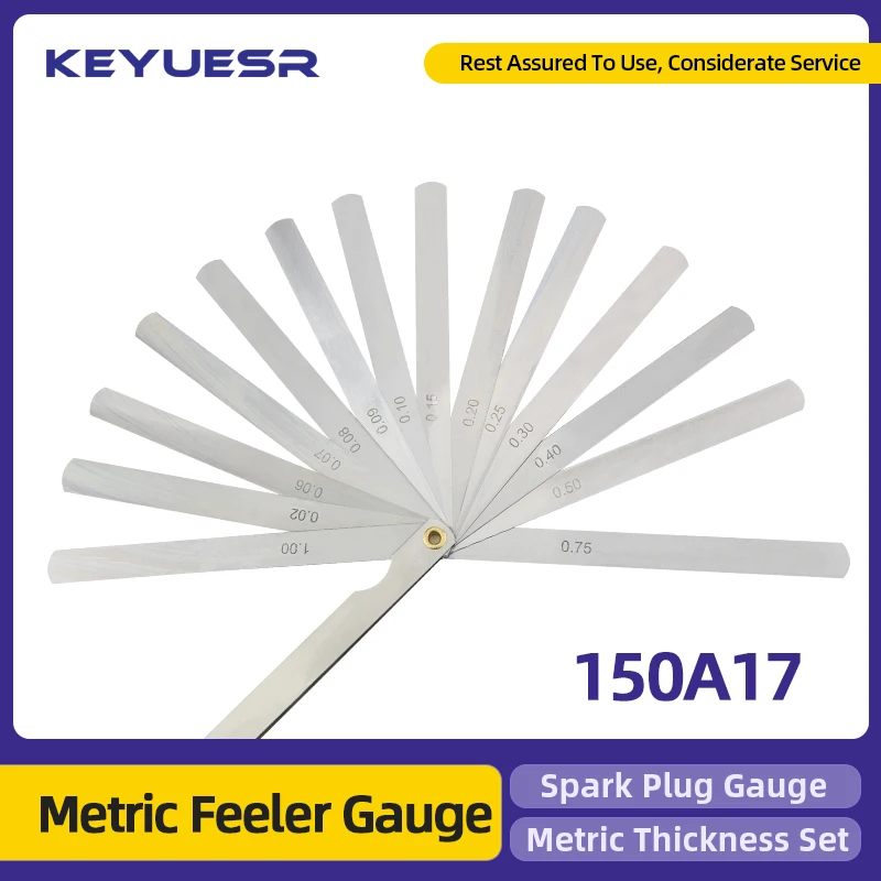 Feeler Gauge 150A17 Metric Feeler Gauge Thickness Spark Plug Gap
