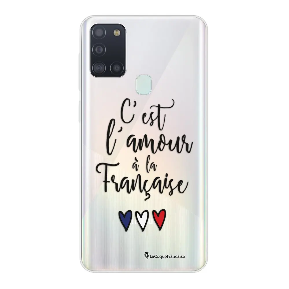 Coque Samsung Galaxy A21S soft transparent it love pattern writing trend Shell Francaise | Мобильные телефоны и