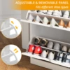 VOWNER Shoe Storage Cabinet with 4 Flip Drawers, Freestanding Shoe Cabinet 5