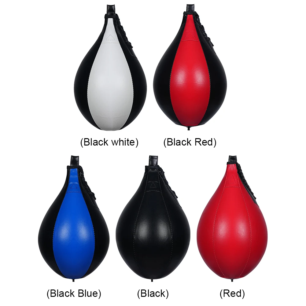 Boxing Speed Ball Hanging Punching Bag PU Leather Boxing Reflex Ball Stress Relief Striking Bag Equipment