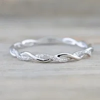 Ins Tide Adjustable Stainless Steel Rings For Women Simple Temperament Engagement Wedding Rings Fashion Jewelry 1