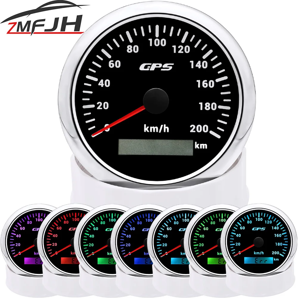 Een 85MM GPS Snelheidsmeter Voor Motorfiets Marine Boot 30