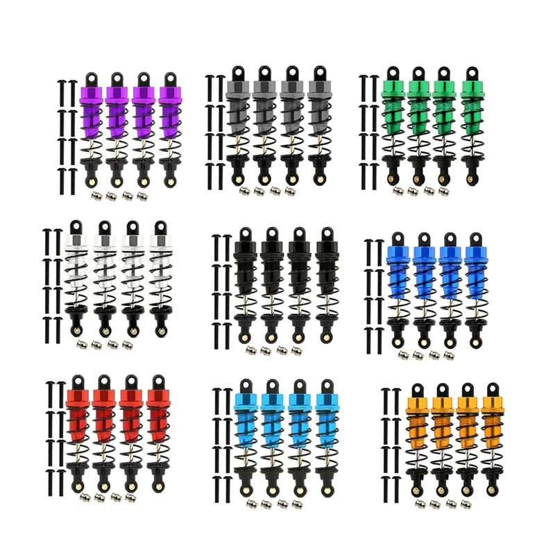 

4Pcs Metal Shock Absorber Damper For Tamiya CC01 CC-01 RC Crawler Car Upgrade Parts Accessories