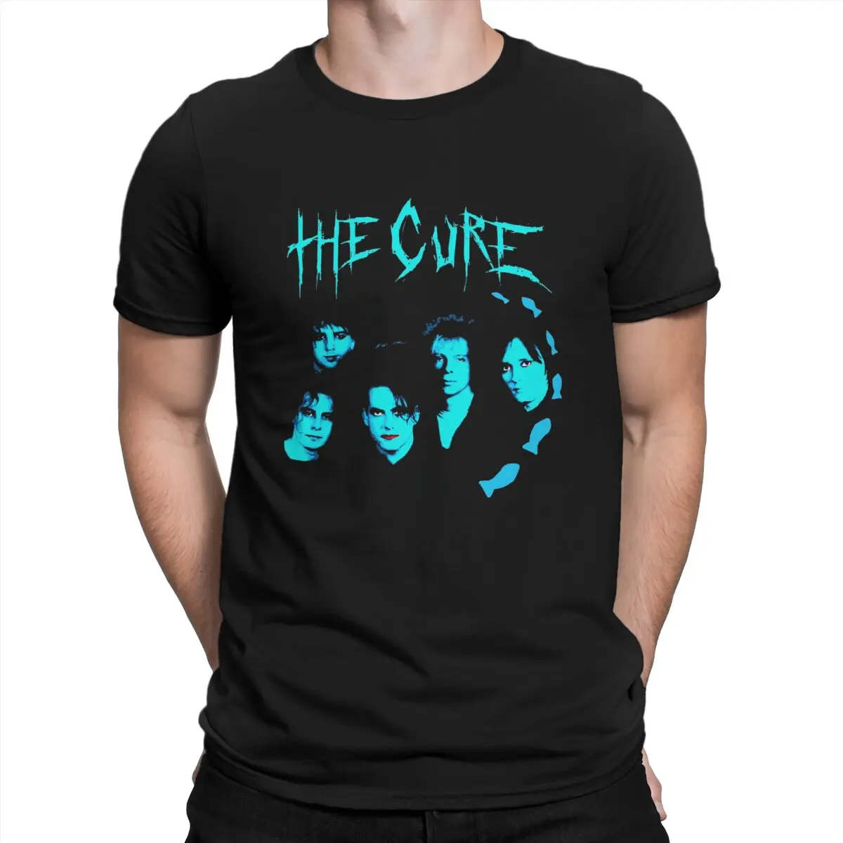 

Мужские футболки Cureeeee, хлопковые топы The Cure, футболки для отдыха с коротким рукавом и круглым вырезом, футболки для подарка