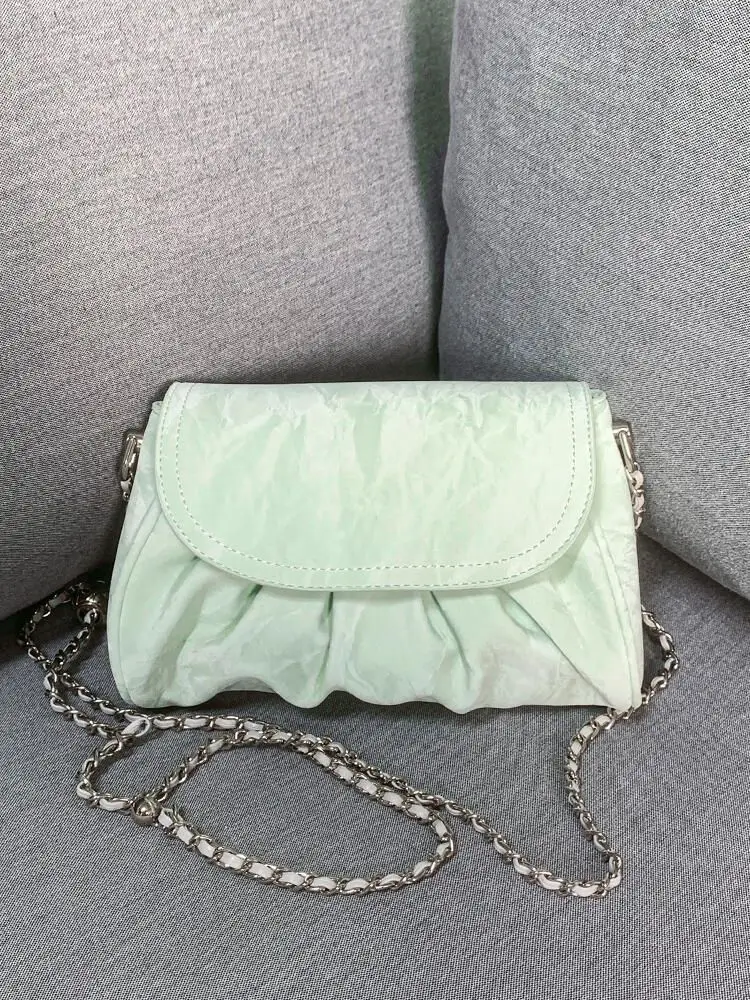 JIAREDI Sweet Pink Chain Crossbody Bags Women Women Fashionable Cloud Handbag Messenger Bag Ladies 2025 New Shoulder Bags Y2k