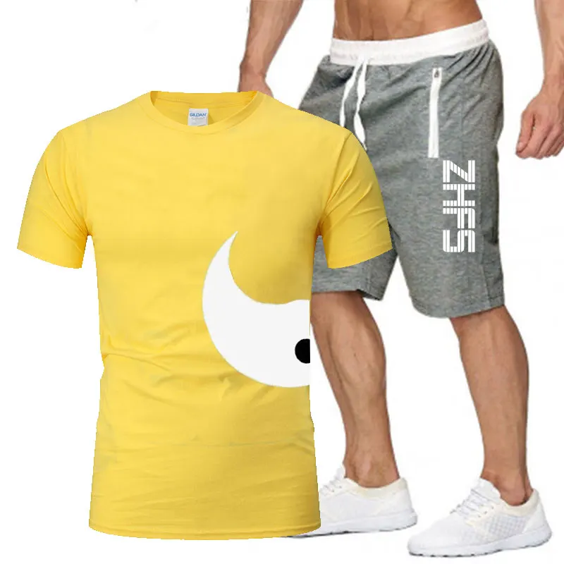 Summer 2023 Europe and the United States fashion t-shirt short-sleeved pants clothing, men's casual sports jogging fitness cloth