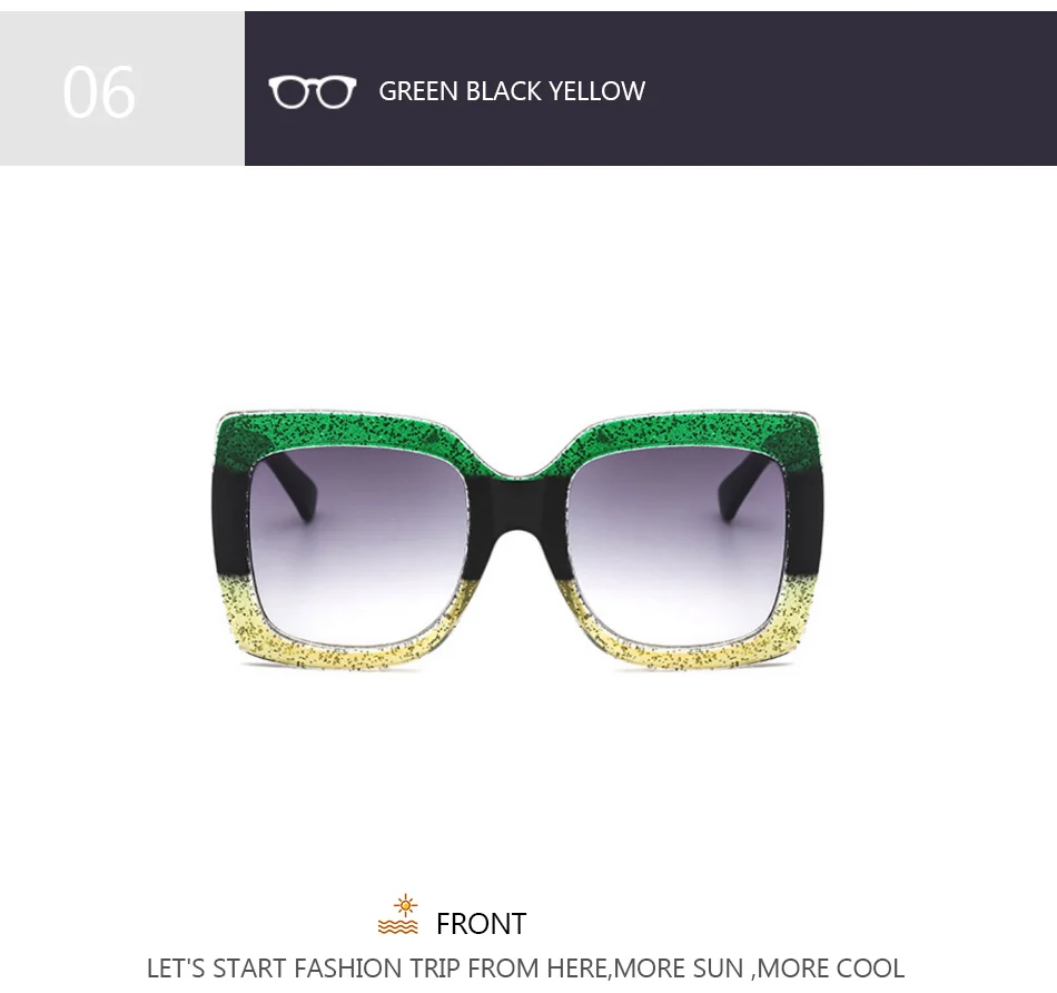 Yoovos Oversized Sunglasses For Women Square Vintage Designer Shades_voghion.com