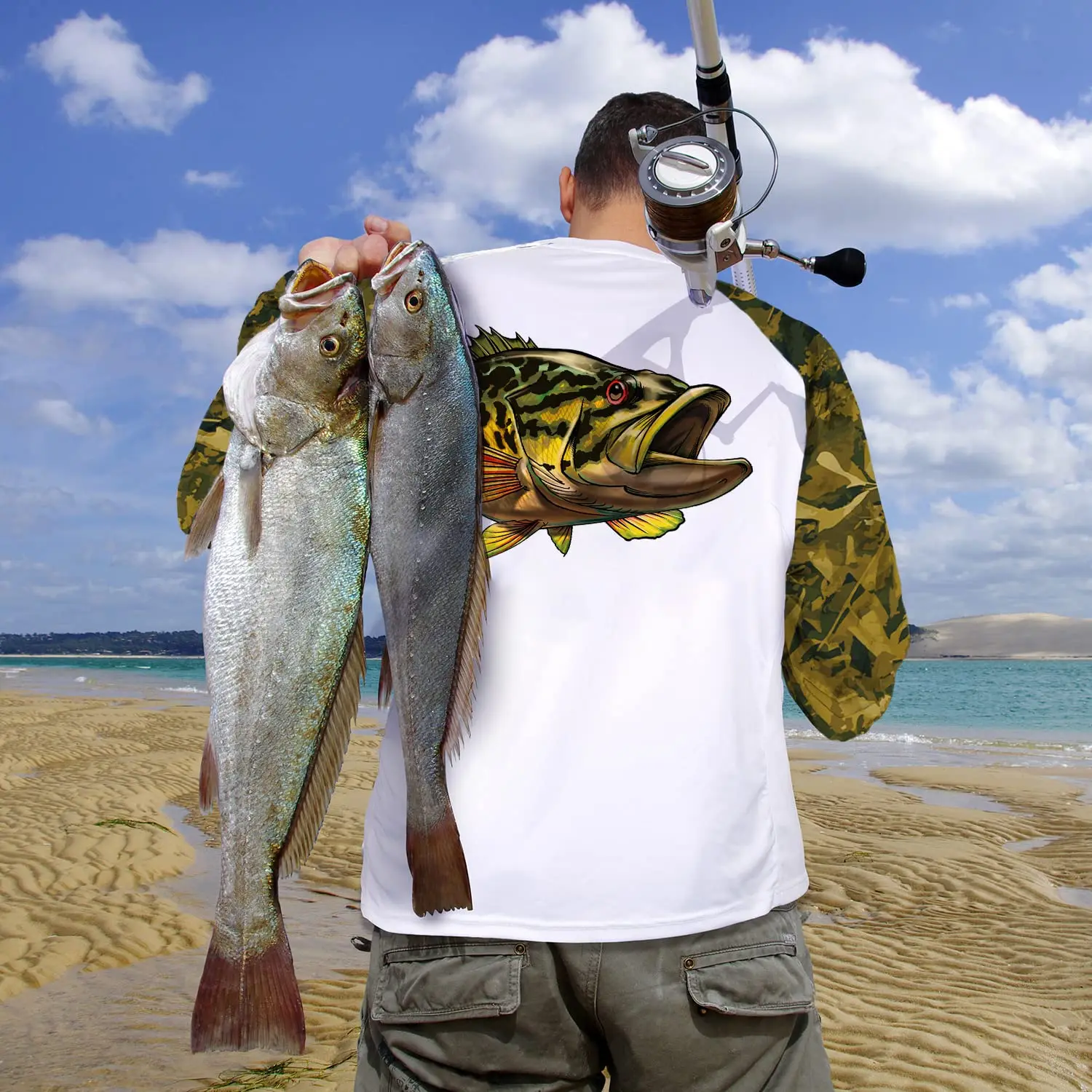 Fishing Shirt Pelagic UV Camouflage Fishing Clothing Shirts Quick Dry Long Sleeve Tops Outdoor