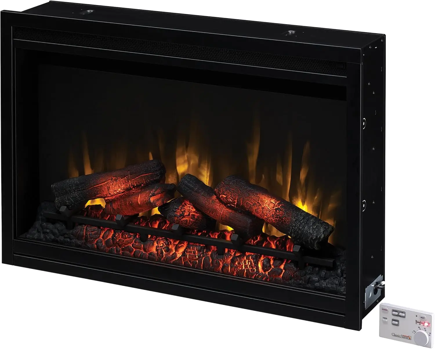 36" Traditional Built-in Electric Fireplace Insert, 120 volt 6