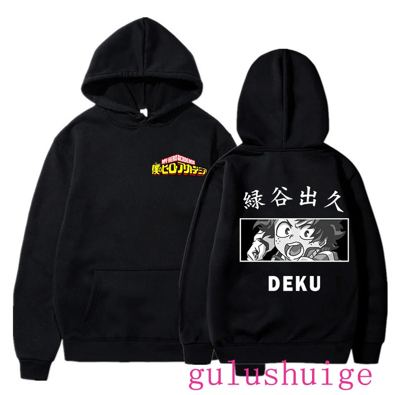 

My Hero Academia Graphic Hoodies Cartoon Boku No Hero Academia Gothic Y2k Streetwear Japanese Anime Korean Style Sweatshirts