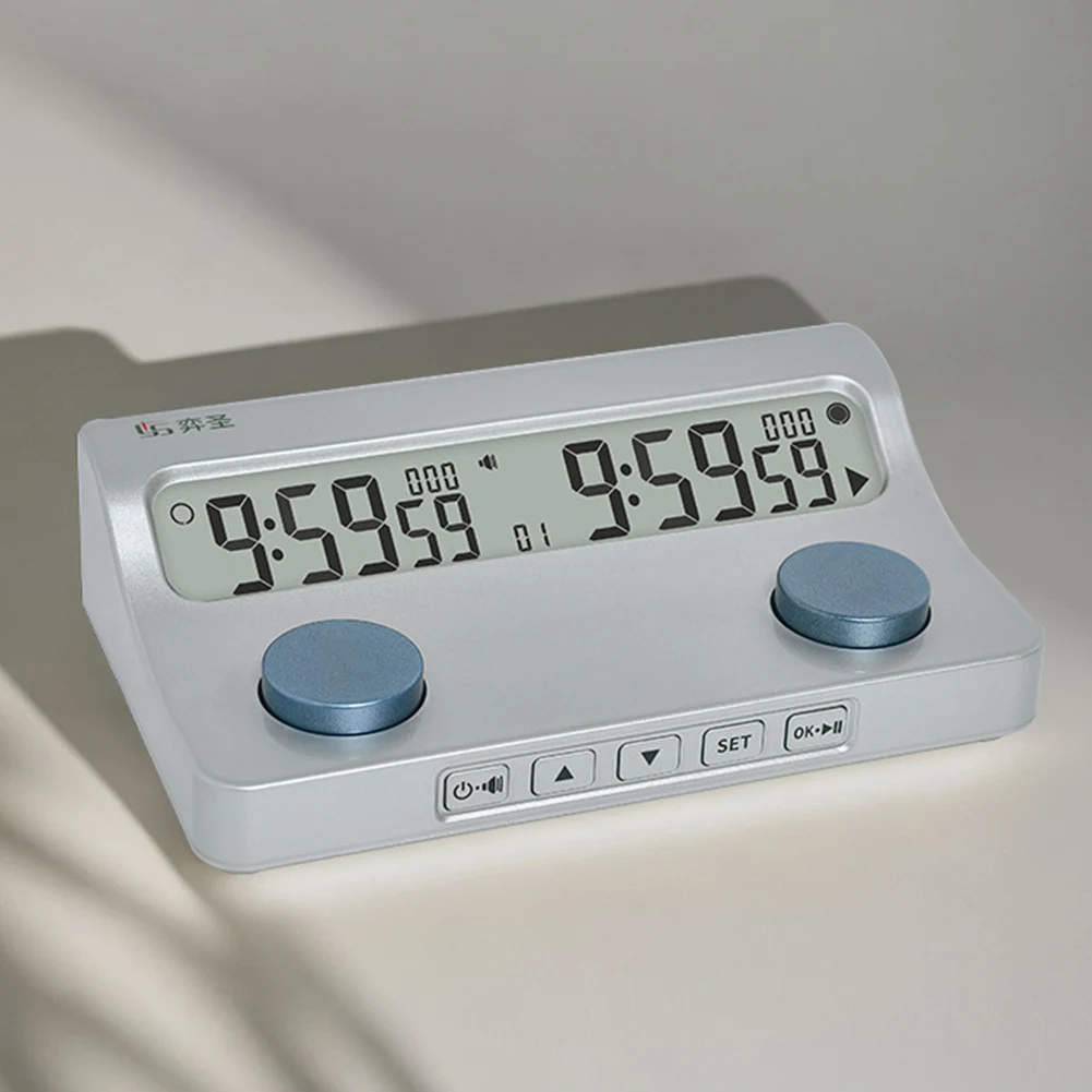 Chess Timer Digital Multi-Function Portable Battery Powered Game For Lovers