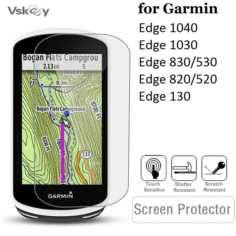 Tempered Glass for Garmin Edge 530 830 540 840 520 Plus 1000 1030 1040 130  Screen Protector Bicycle GPS Stopwatch Glass Film